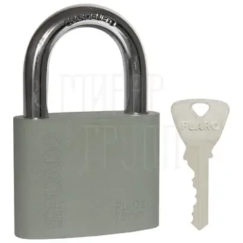Замок навесной Fuaro (Фуаро) PL-02-75 англ. 3 кл. БЛИСТЕР