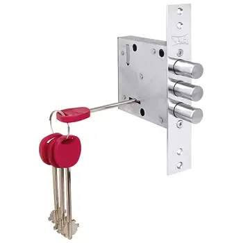 Замок Kale kilit (Кале килит) врезной сувальдный 447/L 4 кл. (кл. 60 мм)