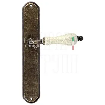 Дверная ручка Extreza "DANA CRACKLE" (Дана Кракле) 306 на планке PL01