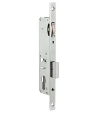 Корпус Kale kilit (Кале килит) узкопрофильного замка с роликовой защёлкой 155/P (25 mm) w/b (хром) (без отв. планки)