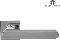 Дверная ручка на розетке PORTA DI PRMA "Glamour" полированный хром
