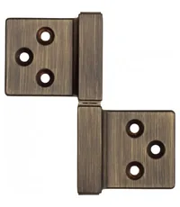 143**032S_Q Петля накладная без врезки ALDEGHI 32x35 (правая) сечение стержня квадратное