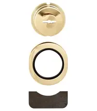 Защитная накладка для сувальдных цилиндров серии 02715 и 02716 латунь CISA 06429.60.1