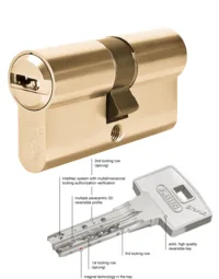 Цилиндровый механизм Abus Bravus.3500 MX MAGNET ключ-ключ 105 mm (45+10+50)