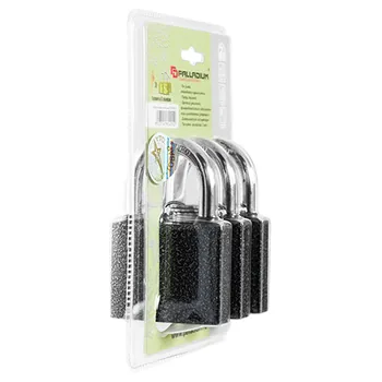 Набор навесных замков Palladium 303F-60-3 (мастер-ключ)