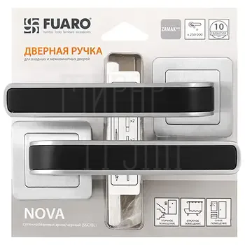Дверные ручки-защелки на раздельном основании Fuaro (Фуаро) "NOVA" XM/HD