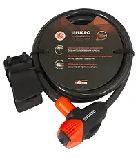 Замок тросовый Fuaro Фуаро PL-12150-KEY 12х1500мм 3перфокл. ПОДВЕС