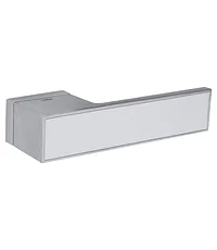 Дверная ручка на прямоугольной розетке Tupai Biq Line 3084 RE (вставка белая или черная на выбор)