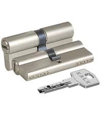 Цилиндровый механизм Kale kilit (Кале килит) 164 BN/90 (35+10+45) mm никель