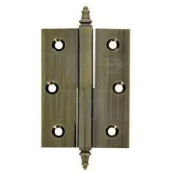 Петля дверная универсальная латунная Amig 1007 100x70x3