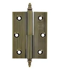 Петля дверная универсальная латунная Amig 1007 100x70x3