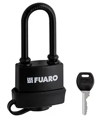 Замок Fuaro (Фуаро) навесной PL-WEATHER-3660 LS 3key BLACK удл. дужка англ.