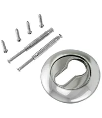 Накладка на цилиндр Renz белый/хром блестящий LM ET 08