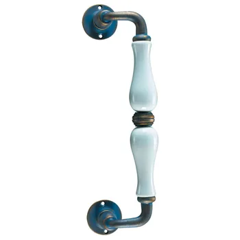 Дверная ручка-скоба кованая стальная Galbusera Art.5-50/ZANC MANIGLIONE 250 mm