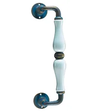 Дверная ручка-скоба кованая стальная Galbusera Art.5-50/ZANC MANIGLIONE 250 mm