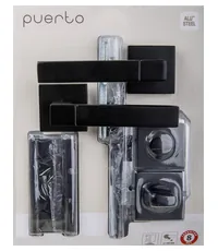 Комплект дверной фурнитуры PUERTO (ручка завертка защелка с/у петли безВР) SET 521-03 2070PL 2S