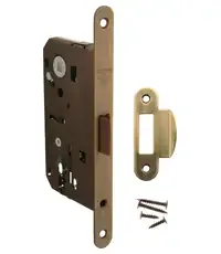 Замок врезной MECCANICO F120.13.33 Cyl цилиндрический с ответной планкой и шурупами