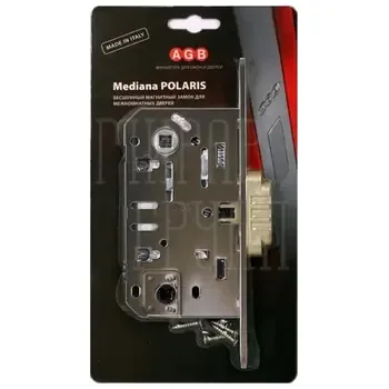 Защелка магнитная AGB Mediana Polaris под завертку с отв. пл. крепеж (BOX)