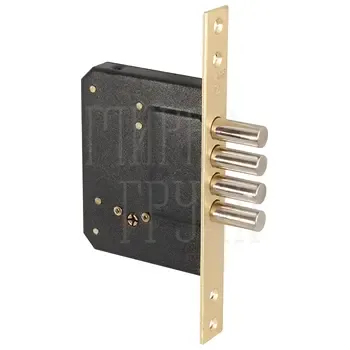 Замок врезной Fuaro (Фуаро) крестообразный 200-4MF/PB (латунь) 5 кл.