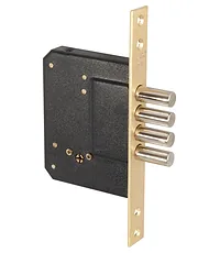 Замок врезной Fuaro (Фуаро) крестообразный 200-4MF/PB (латунь) 5 кл.