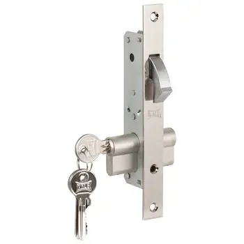 Замок Kale kilit (Кале килит) врезной цилиндровый узкопрофильный 201 (20 mm) 3 кл.