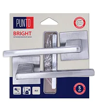 Дверная ручка Punto (Пунто) на квадратной розетке "BRIGHT" HD