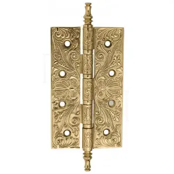 Дверная петля универсальная латунная с узором Venezia CRS012 152x89x4