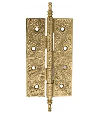 Дверная петля универсальная латунная с узором Venezia CRS012 152x89x4