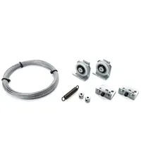 Комплект фурнитуры для синхронного открывания двух полотен подходит для систем KS-50, KS-80 длина троса - 10 м