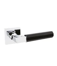 Дверная ручка на розетке Ghobestir "CITY Collection" 029А на тонком квадратном основании