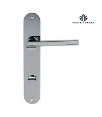 Дверная ручка на планке PORTA DI PARMA "Punto" полированный хром