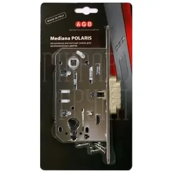 Защелка магнитная AGB Mediana Polaris под цилиндр с отв. пл. крепеж (BOX)