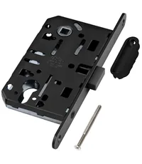 B06103.50.xx.640 AGB (АГБ) Корпус врезного замка магнитный под цил. MEDIANA POLARIS с отв. пл. (скин)