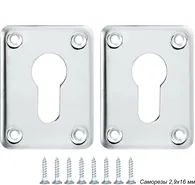 Декоративная Punto (Пунто) накладка ESC083-SS (нержавейка) на цилиндр (1 пара) 1