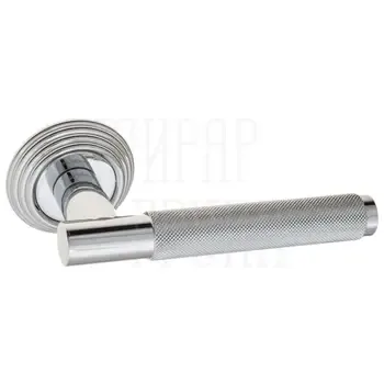 Дверная ручка Fratelli "UNA X" D8 на круглой розетке