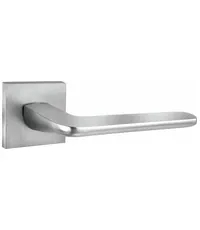 Дверные ручки Puerto (Пуэрто) "Гляссе", серия SLIM INAL 555-03 (slim) на тонком квадратном основании