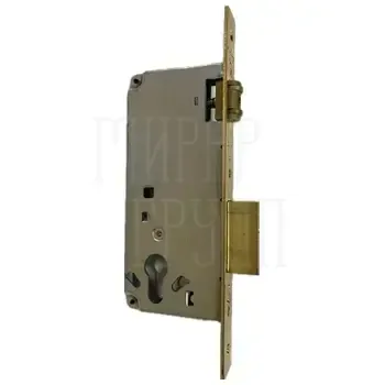 Замок врезной цилиндровый 2 оборота 1 плоский ригель роликовая защелка CISA 5C621.45.0