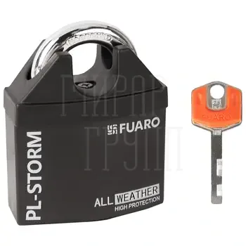 Замок Fuaro (Фуаро) навесной PL-STORM-3660 4 key (дисковый ключ)