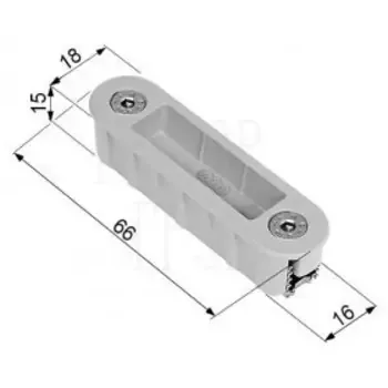 Ответная магнитная планка AGB пластиковая ALUTOP XT для алюминиевых коробок B02402.09.34