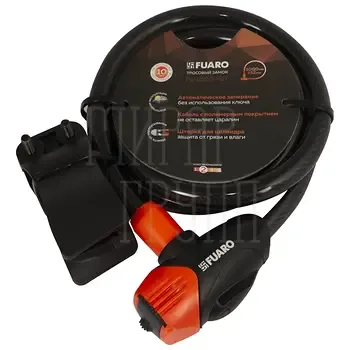 Замок тросовый Fuaro Фуаро PL-12100-KEY 12х1000 мм 3 перфоключа