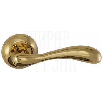 Дверные ручки Renz (Ренц) "Розаро" INDH 89-08 на круглой розетке