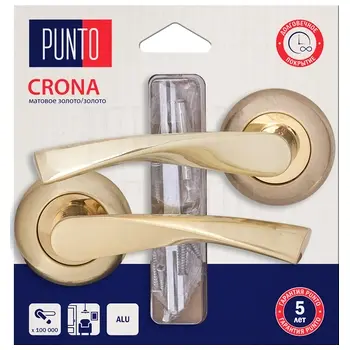 Ручка Punto (Пунто) раздельная LM/A R.TL54.CRONA/HD матовое золото/золото