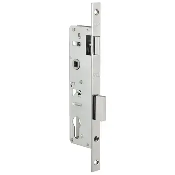 Корпус Kale kilit (Кале килит) узкопрофильного замка с защёлкой 153/P (35 mm) w/b (хром)