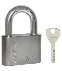 Замок навесной Fuaro (Фуаро) PL-15-60 Nickel диск. 4 кл. БЛИСТЕР