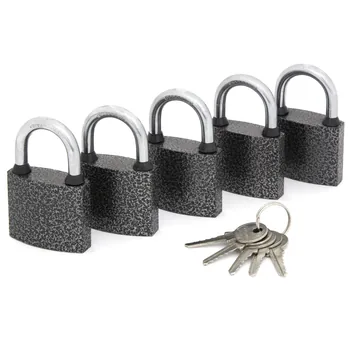 Набор навесных замков Palladium 303F-50-5 (мастер-ключ)