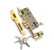 Замок врезной с защелкой Archie L01-45-70 ключ-ключ (англ.)