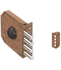 Замок Elbor (Эльбор) накладной сувальдный Базальт 1.05.51.КМА (медный антик) /20425/