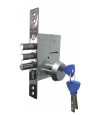 Замок врезной механический цилиндровый с броненакладкой Rav Bariach R80