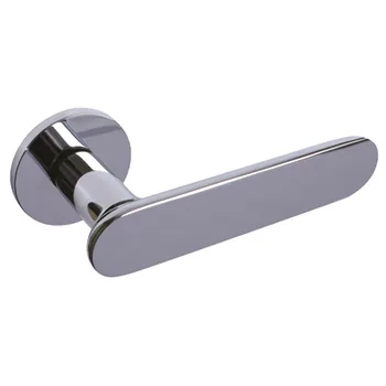 Дверная ручка из латуни Ghobestir "CITY Collection" C328 на круглой розетке