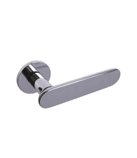 Дверная ручка из латуни Ghobestir "CITY Collection" C328 на круглой розетке